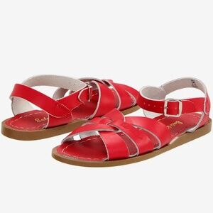 Red Saltwater Sandals women’s size 7